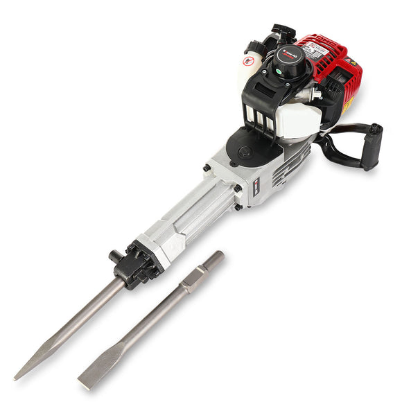 NNEMB 4 Stroke Petrol Jackhammer-with 2 Chisels-Carry Bag