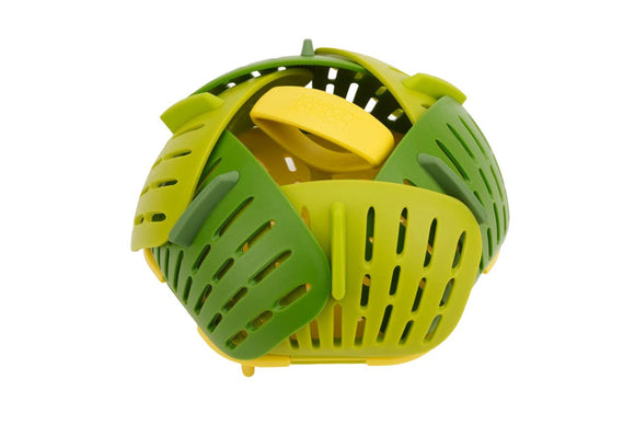 NNEKG Joseph Joseph Bloom Steel Folding Steamer Basket Green