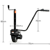 NNEDPE Rigg 12V Motorized Jockey Wheel Mover Black