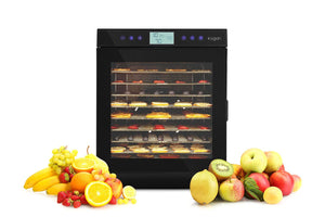 NNEKG 10 Tray Food Dehydrator (Black)