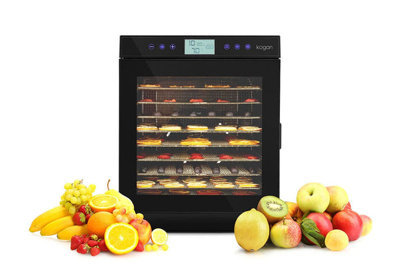 NNEKG 10 Tray Food Dehydrator (Black)