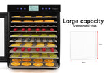 NNEKG 10 Tray Food Dehydrator (Black)