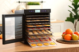 NNEKG 10 Tray Food Dehydrator (Black)