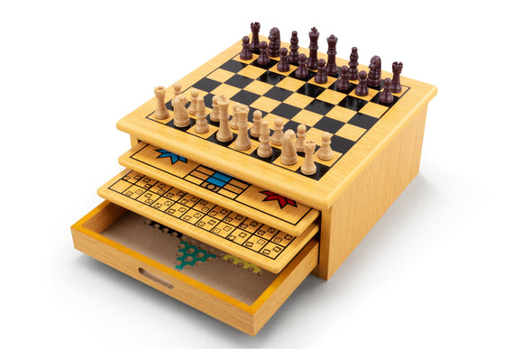 NNEKG 15 in 1 Games Board (Birch)