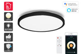 NNEKG Natural Cool & Warm White LED Ceiling Light (320mm Round Black)