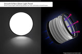 NNEKG Natural Cool & Warm White LED Ceiling Light (320mm Round Black)