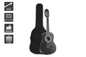 NNEKG Royale 1 2 Size 34 Classical Guitar (Black)
