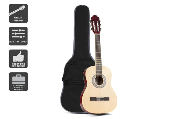 NNEKG Royale 1 2 Size 34 Classical Guitar (Natural)