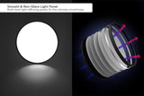 NNEKG Natural Cool & Warm White LED Ceiling Light (520mm Round Black)