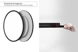 NNEKG Natural Cool & Warm White LED Ceiling Light (520mm Round Black)
