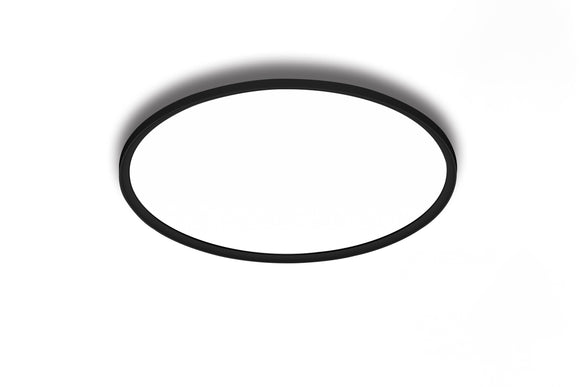 NNEKG Natural Cool & Warm White LED Ceiling Light (520mm Round Black)