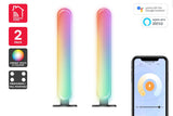 NNEKG Colour & Warm Cool White Smart LED Ambient Bar Light Pack of 2
