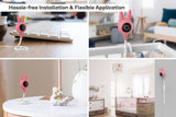 NNEKG Smart Baby Monitor Security Camera (Animal Edition Pink)