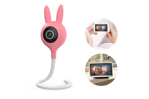 NNEKG Smart Baby Monitor Security Camera (Animal Edition Pink)