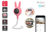 NNEKG Smart Baby Monitor Security Camera (Animal Edition Pink)