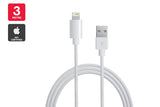 NNEKG Lightning to USB Cable Certified by Apple MFI (3m White)