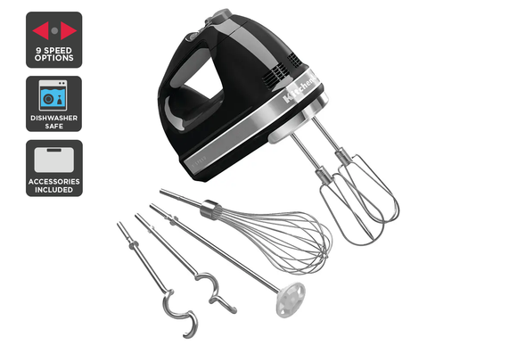 NNEKG 9 Speed Hand Mixer Onyx Black (5KHM926AOB)