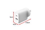 NNEKG 30W iPhone Samsung Phone Laptop USB C Charger (GAN Dual Port)
