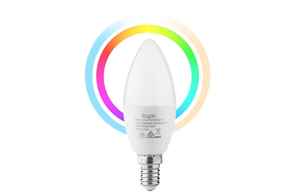 NNEKG 5W Colour & Warm Cool White Smart LED Bulb (E14 Wi Fi)