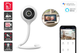 NNEKG Smart Baby Monitor Security Camera (White)