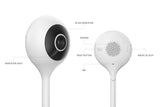 NNEKG Smart Baby Monitor Security Camera (White)