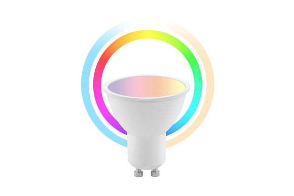 NNEKG 5W Colour & Cool Warm White Smart LED Bulb (GU10 Wi Fi) 4 Pack