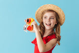 NNEKG Kids Instant Print Camera (Red Yellow)