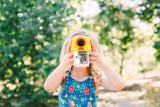 NNEKG Kids Instant Print Camera (Red Yellow)