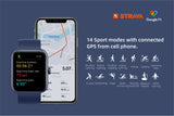 NNEKG Alexa Built in Smart Watch (Navy Blue)
