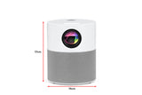 NNEKG 4000 Lumens FHD Wi Fi Mini Projector (M700)