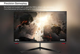 NNEKG 24 Curved Full HD 144Hz FreeSync Gaming Monitor (1920 x 1080)