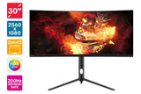 NNEKG 30 Curved Ultrawide 200Hz FreeSync Gaming Monitor (2560 x 1080)