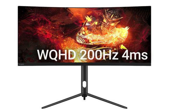 NNEKG 30 Curved Ultrawide 200Hz FreeSync Gaming Monitor (2560 x 1080)