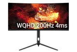 NNEKG 30 Curved Ultrawide 200Hz FreeSync Gaming Monitor (2560 x 1080)