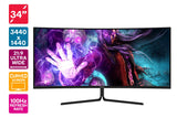 NNEKG 34 Curved Ultrawide WQHD 100Hz Freesync Gaming Monitor (3440 x 1440)