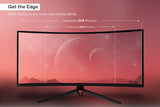 NNEKG 34 Curved Ultrawide WQHD 165Hz Freesync HDR Gaming Monitor (3440 x 1440)