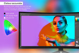 NNEKG 34 Curved Ultrawide WQHD 165Hz Freesync HDR Gaming Monitor (3440 x 1440)