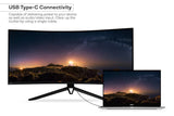 NNEKG 34 Curved Ultrawide WQHD 165Hz Freesync HDR Gaming Monitor (3440 x 1440)