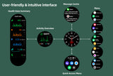 NNEKG Pulse+ II Smart Watch (Emerald Green)