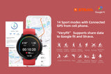 NNEKG Pulse+ II Smart Watch (Coral Red)