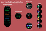 NNEKG Pulse+ II Smart Watch (Coral Red)