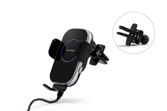 NNEKG Automatic 15W Wireless Car Charger and Phone Holder