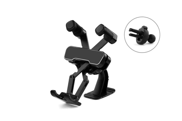 NNEKG 2 in 1 Gravity Phone Cradle Holder with Vent Mount and Sticker