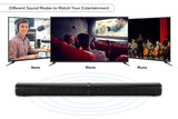 NNEKG 2.1Ch 130W Detachable Dolby Soundbar with Wireless Subwoofer
