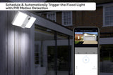NNEKG IP54 Outdoor Smart Wi Fi Flood Light Security Camera