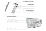 NNEKG IP54 Outdoor Smart Wi Fi Flood Light Security Camera