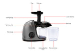 NNEKG Slow Masticating Juicer (Grey)