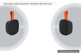 NNEKG IPX7 Waterproof Portable Wireless Bluetooth Speaker (Matte Black)