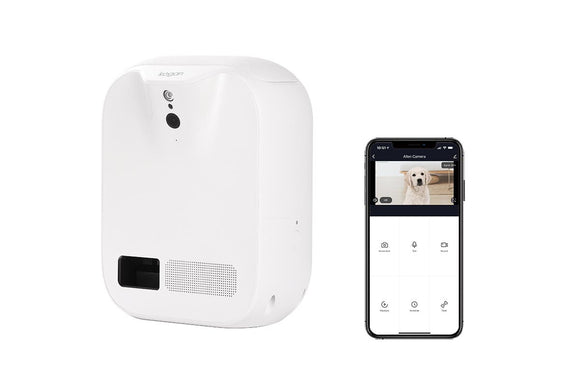 NNEKG Pet Treat Dispenser HD Camera (White)