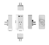 NNEKG Smart Plug With Energy Meter & 5V 2A USB A&C Ports (4 Pack)